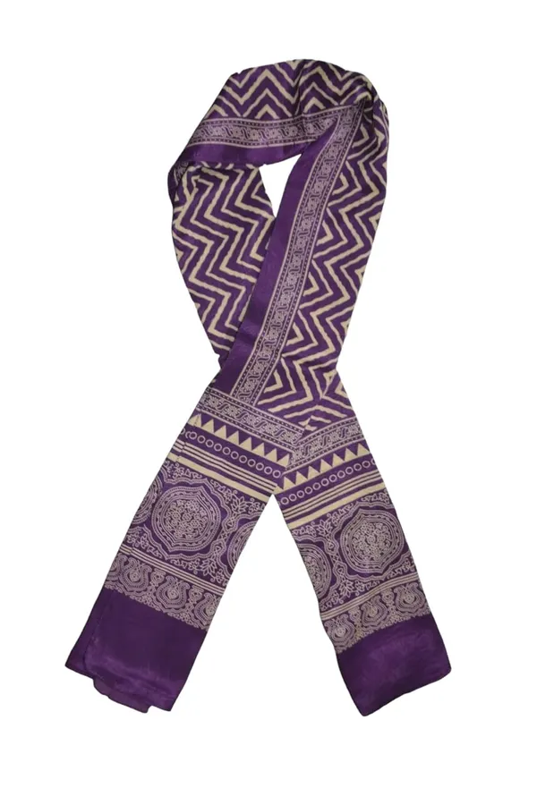Purple_Premium_Traditional_Mashru_Silk_Stoles_For_Women_&_Girls