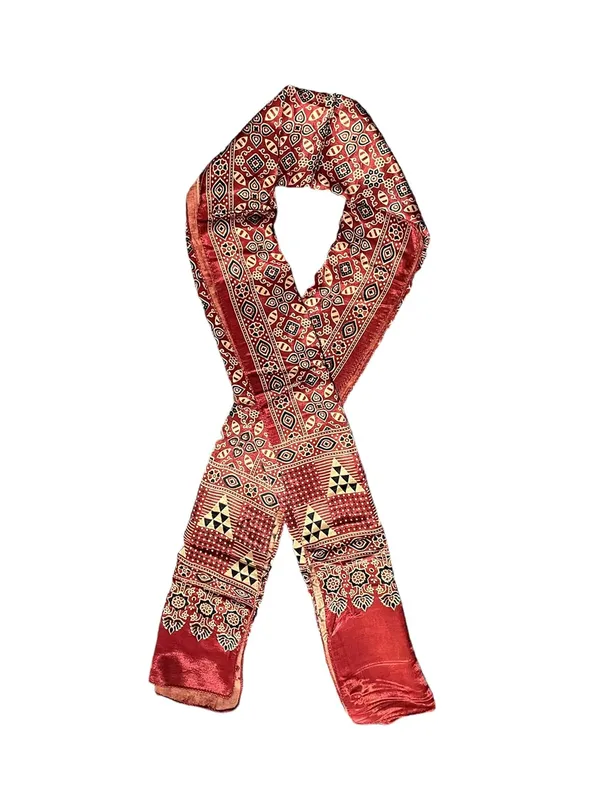 Red_Premium_Traditional_Mashru_Silk_Stoles_For_Women_&_Girls