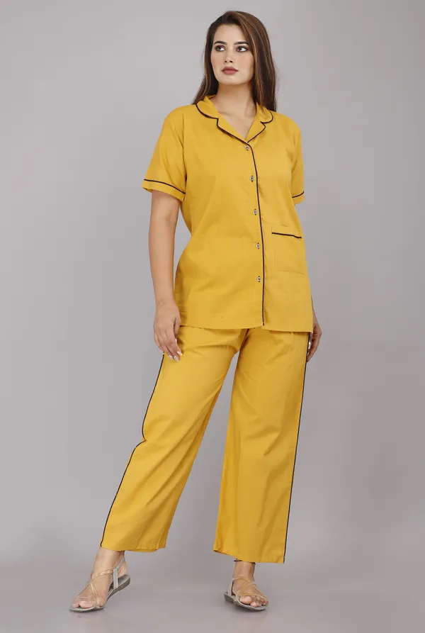 Yellow_Cotton_Printed_Casual_Wear_Nightsuit_For_Women