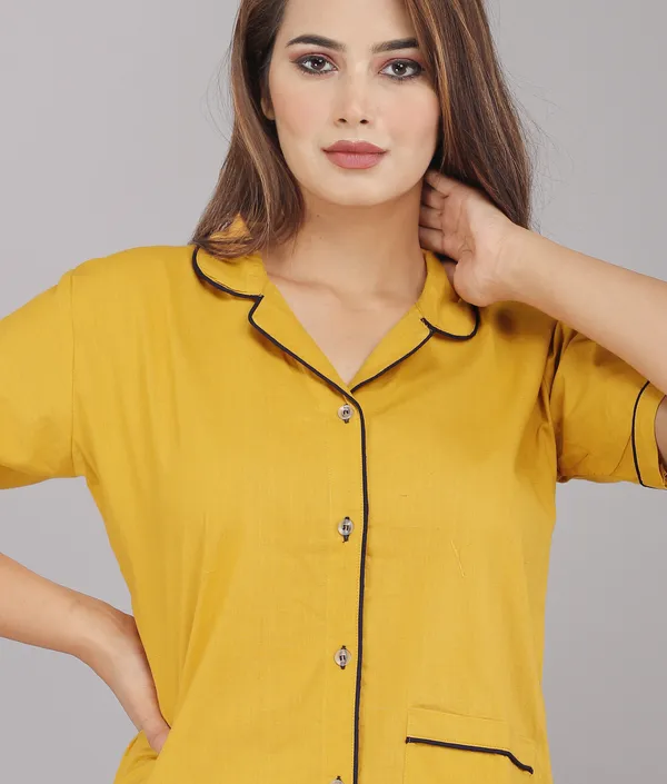 Yellow_Cotton_Printed_Casual_Wear_Nightsuit_For_Women