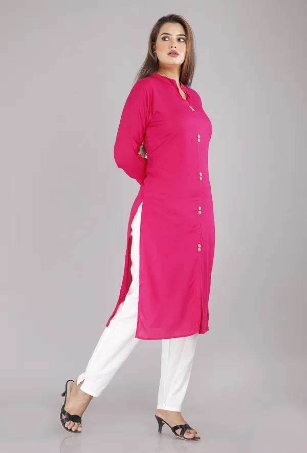 Pink_Viscose_Rayon_Printed_Casual_Wear_Kurti_For_Women
