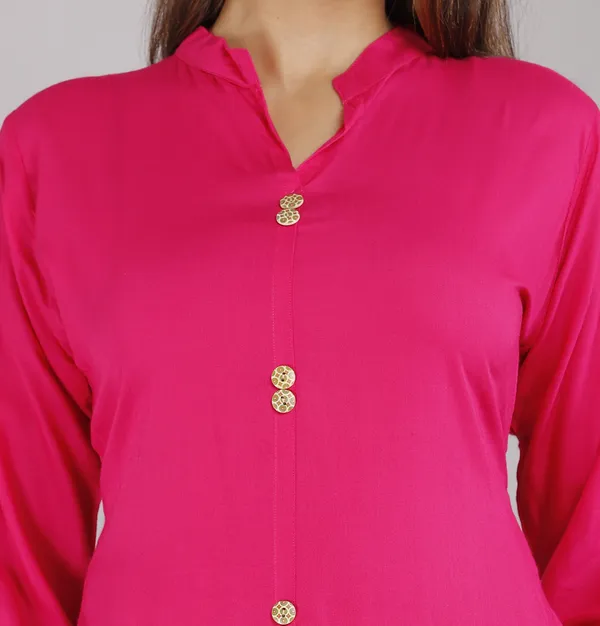 Pink_Viscose_Rayon_Printed_Casual_Wear_Kurti_For_Women