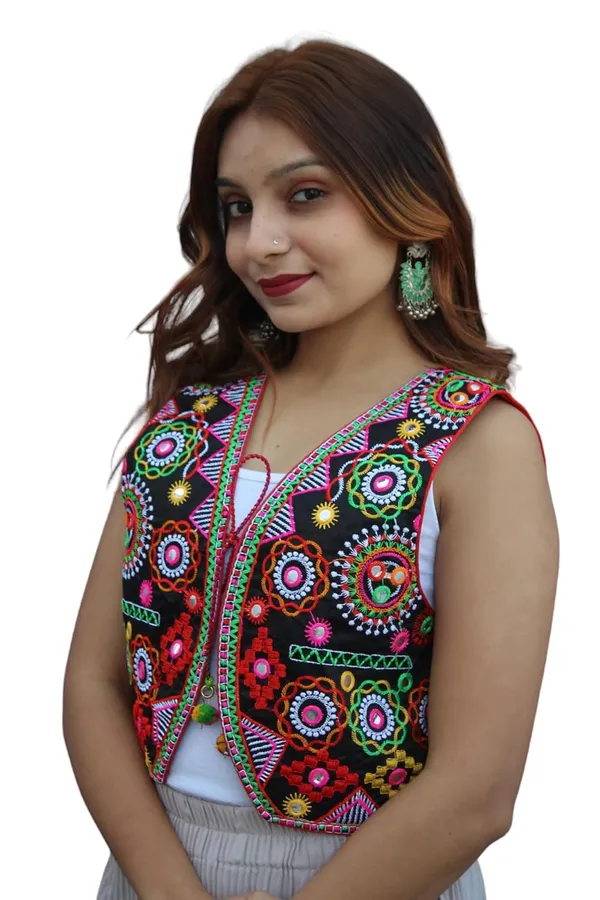 Multicolor_Premium_Embroiderd_Ethnic_Shrug_Or_Jacket_|_Special_Embroidered_Cotton_Koti/_Jacket/_Waist_Coat
