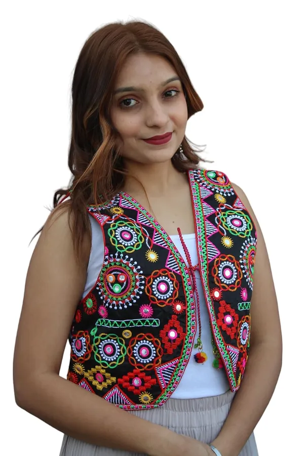 Multicolor_Premium_Embroiderd_Ethnic_Shrug_Or_Jacket_|_Special_Embroidered_Cotton_Koti/_Jacket/_Waist_Coat