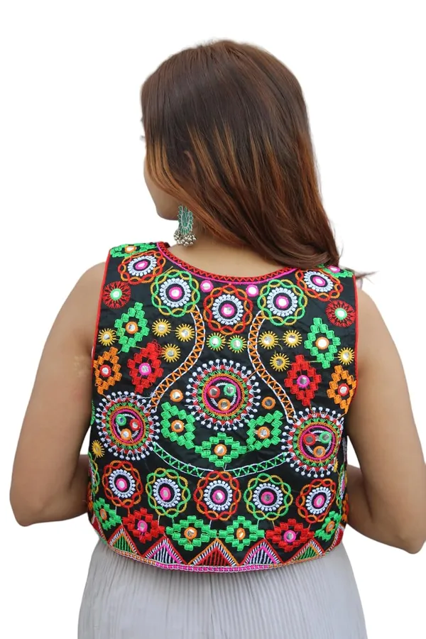 Multicolor_Premium_Embroiderd_Ethnic_Shrug_Or_Jacket_|_Special_Embroidered_Cotton_Koti/_Jacket/_Waist_Coat