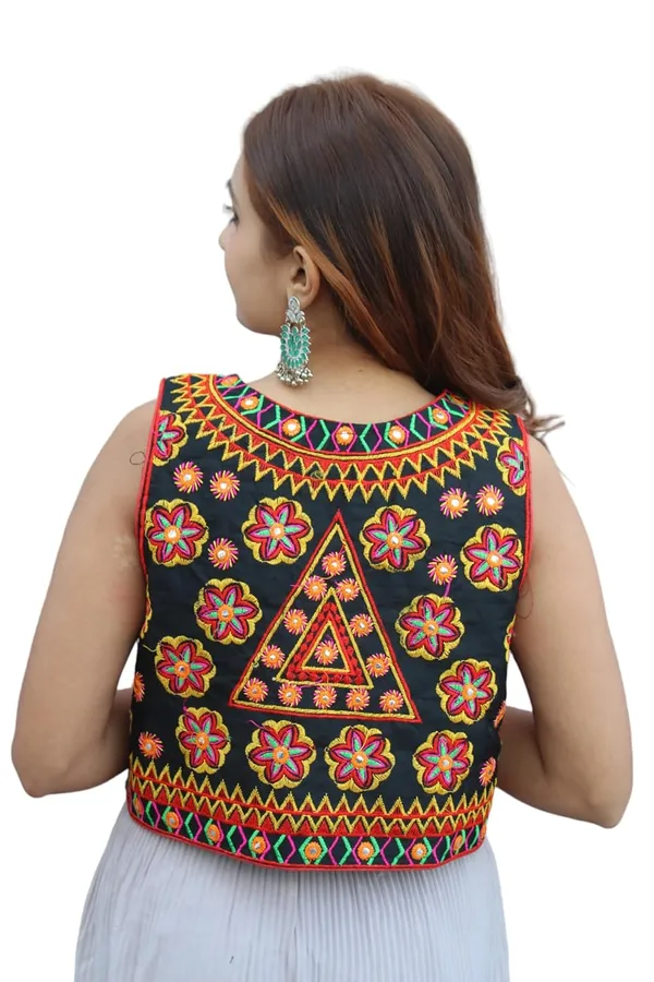 Multicolor_Premium_Embroiderd_Ethnic_Shrug_Or_Jacket_|_Special_Embroidered_Cotton_Koti/_Jacket/_Waist_Coat