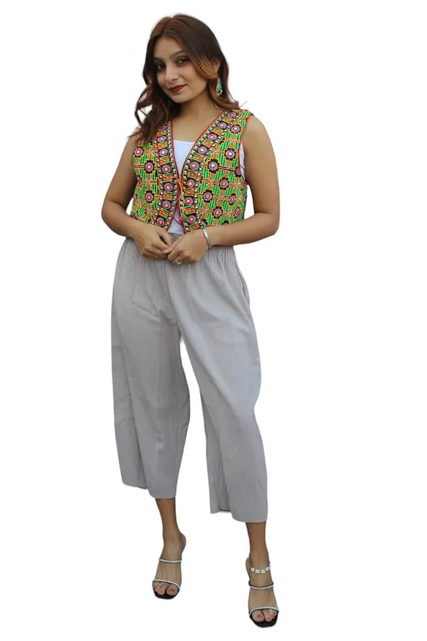 Multicolor_Premium_Embroiderd_Ethnic_Shrug_Or_Jacket_|_Special_Embroidered_Cotton_Koti/_Jacket/_Waist_Coat