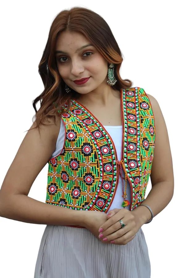 Multicolor_Premium_Embroiderd_Ethnic_Shrug_Or_Jacket_|_Special_Embroidered_Cotton_Koti/_Jacket/_Waist_Coat