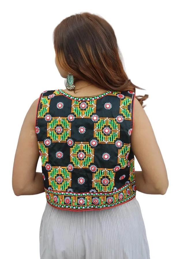 Multicolor_Premium_Embroiderd_Ethnic_Shrug_Or_Jacket_|_Special_Embroidered_Cotton_Koti/_Jacket/_Waist_Coat