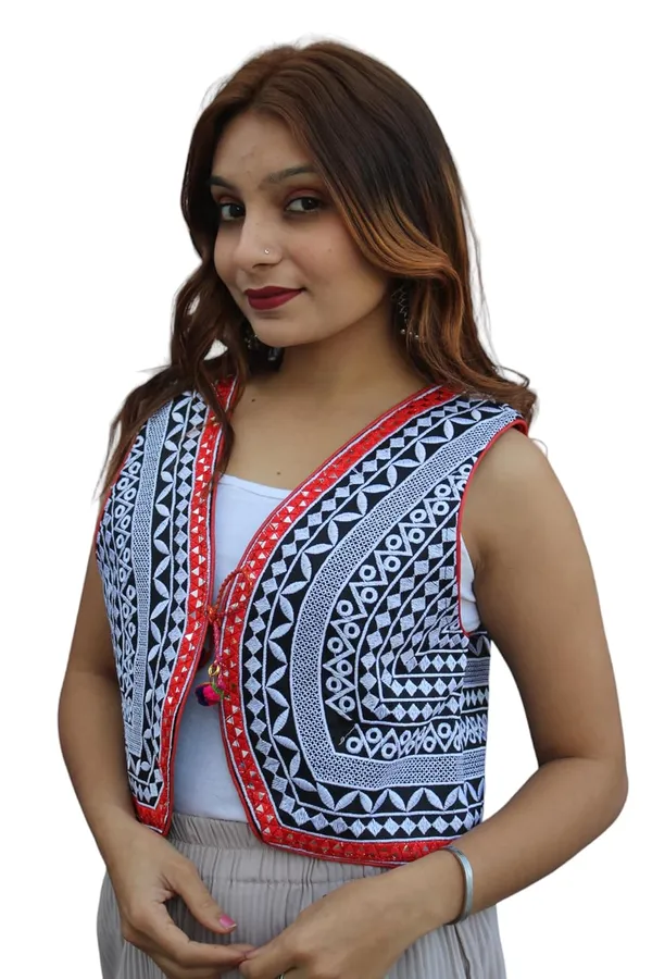 Multicolor_Premium_Embroiderd_Ethnic_Shrug_Or_Jacket_|_Special_Embroidered_Cotton_Koti/_Jacket/_Waist_Coat