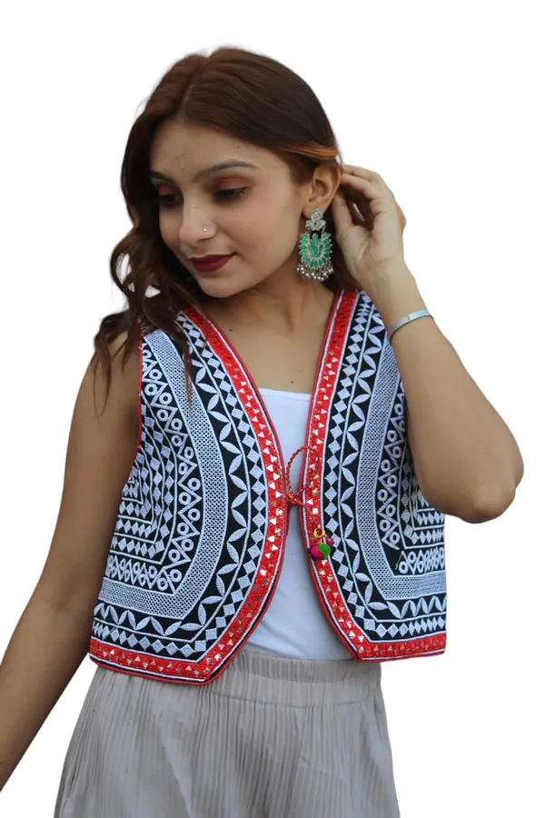 Multicolor_Premium_Embroiderd_Ethnic_Shrug_Or_Jacket_|_Special_Embroidered_Cotton_Koti/_Jacket/_Waist_Coat