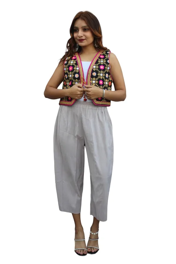 Multicolor_Premium_Embroiderd_Ethnic_Shrug_Or_Jacket_|_Special_Embroidered_Cotton_Koti/_Jacket/_Waist_Coat