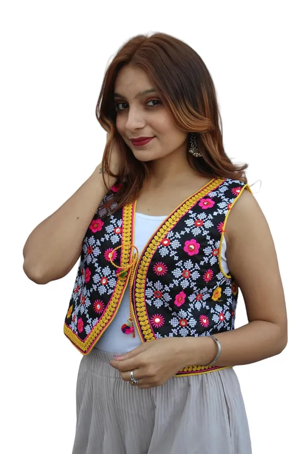 Multicolor_Premium_Embroiderd_Ethnic_Shrug_Or_Jacket_|_Special_Embroidered_Cotton_Koti/_Jacket/_Waist_Coat