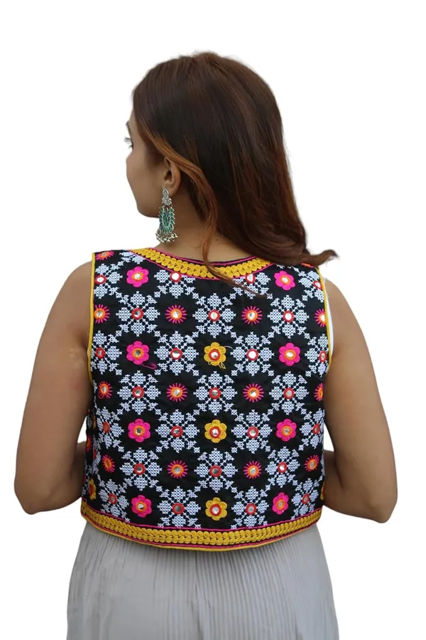 Multicolor_Premium_Embroiderd_Ethnic_Shrug_Or_Jacket_|_Special_Embroidered_Cotton_Koti/_Jacket/_Waist_Coat
