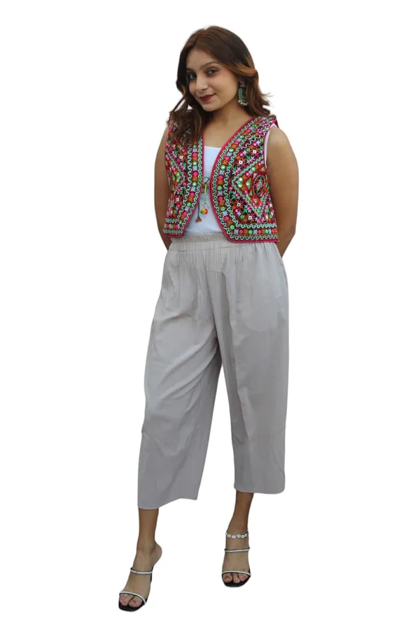 Multicolor_Premium_Embroiderd_Ethnic_Shrug_Or_Jacket_|_Special_Embroidered_Cotton_Koti/_Jacket/_Waist_Coat