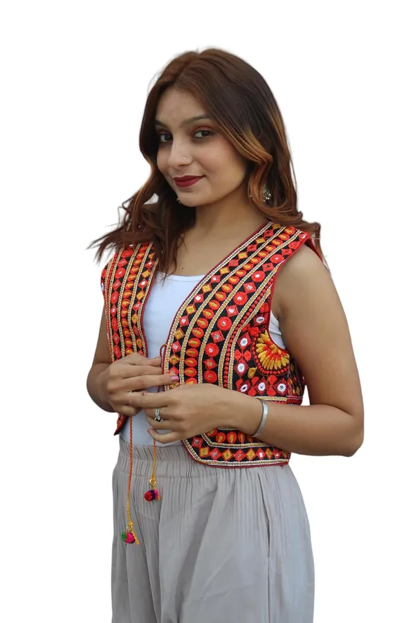 Multicolor_Premium_Embroiderd_Ethnic_Shrug_Or_Jacket_|_Special_Embroidered_Cotton_Koti/_Jacket/_Waist_Coat