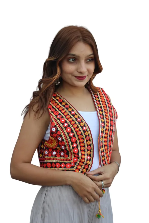 Multicolor_Premium_Embroiderd_Ethnic_Shrug_Or_Jacket_|_Special_Embroidered_Cotton_Koti/_Jacket/_Waist_Coat