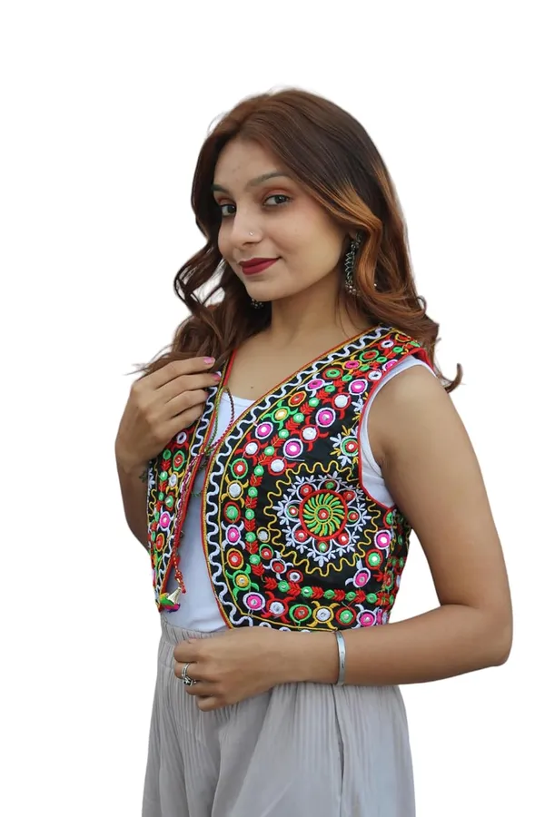 Multicolor_Premium_Embroiderd_Ethnic_Shrug_Or_Jacket_|_Special_Embroidered_Cotton_Koti/_Jacket/_Waist_Coat