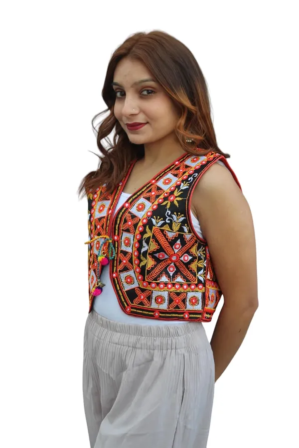 Multicolor_Premium_Embroiderd_Ethnic_Shrug_Or_Jacket_|_Special_Embroidered_Cotton_Koti/_Jacket/_Waist_Coat
