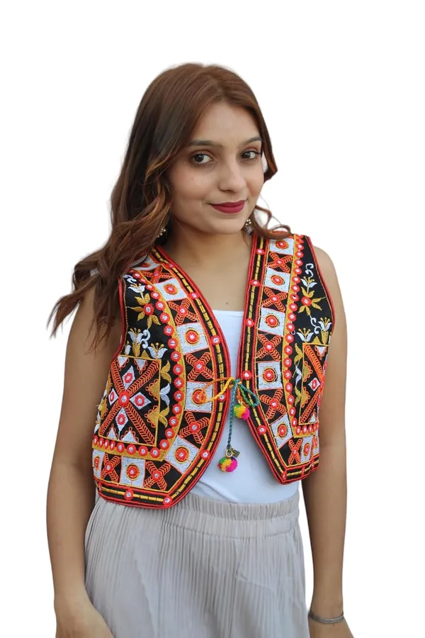Multicolor_Premium_Embroiderd_Ethnic_Shrug_Or_Jacket_|_Special_Embroidered_Cotton_Koti/_Jacket/_Waist_Coat