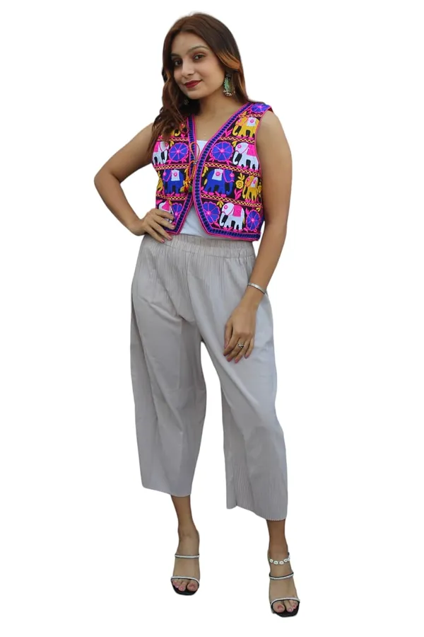 Multicolor_Premium_Embroiderd_Ethnic_Shrug_Or_Jacket_|_Special_Embroidered_Cotton_Koti/_Jacket/_Waist_Coat