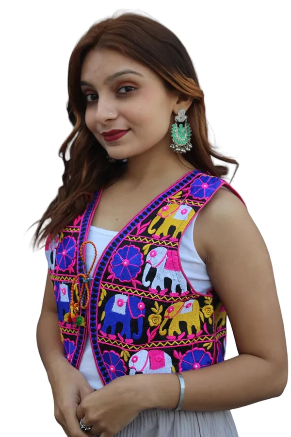 Multicolor_Premium_Embroiderd_Ethnic_Shrug_Or_Jacket_|_Special_Embroidered_Cotton_Koti/_Jacket/_Waist_Coat