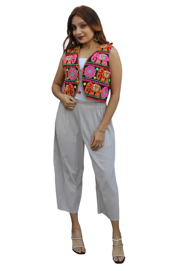 Multicolor_Premium_Embroiderd_Ethnic_Shrug_Or_Jacket_|_Special_Embroidered_Cotton_Koti/_Jacket/_Waist_Coat