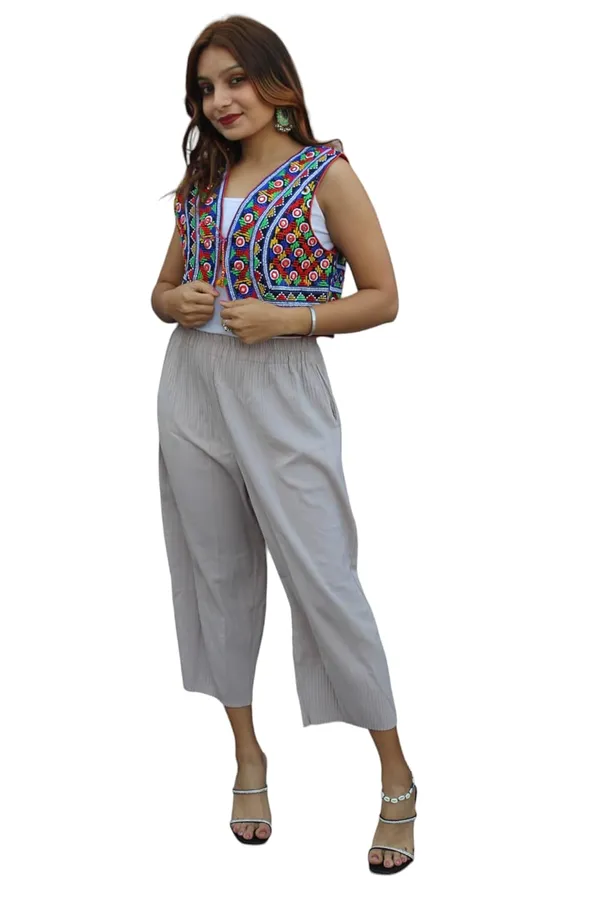 Multicolor_Premium_Embroiderd_Ethnic_Shrug_Or_Jacket_|_Special_Embroidered_Cotton_Koti/_Jacket/_Waist_Coat