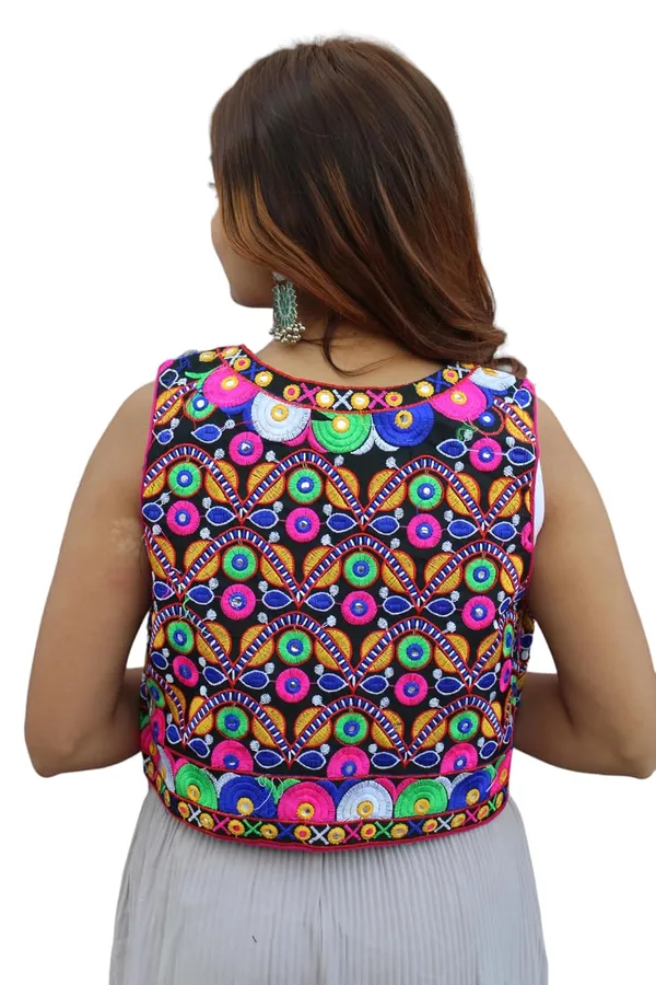 Multicolor_Premium_Embroiderd_Ethnic_Shrug_Or_Jacket_|_Special_Embroidered_Cotton_Koti/_Jacket/_Waist_Coat