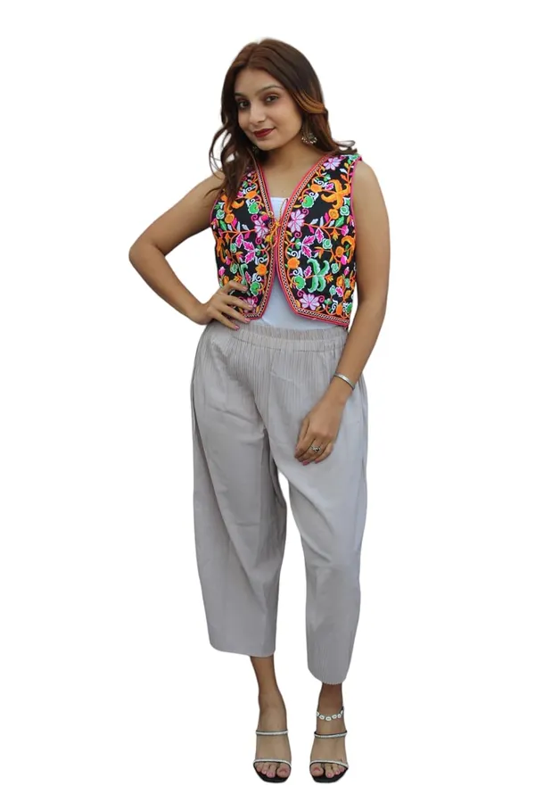 Multicolor_Premium_Embroiderd_Ethnic_Shrug_Or_Jacket_|_Special_Embroidered_Cotton_Koti/_Jacket/_Waist_Coat