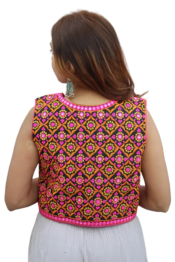 Multicolor_Premium_Embroiderd_Ethnic_Shrug_Or_Jacket_|_Special_Embroidered_Cotton_Koti/_Jacket/_Waist_Coat