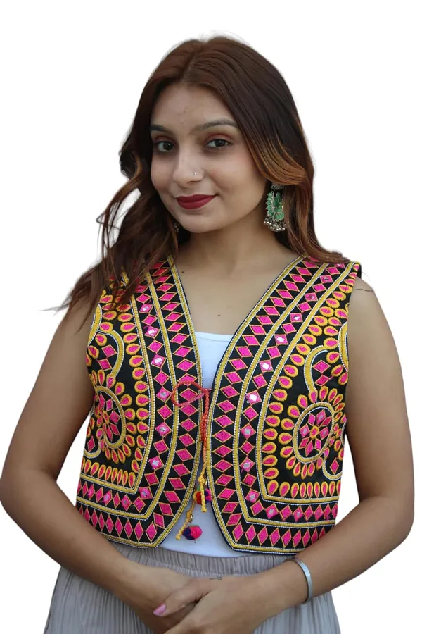 Multicolor_Premium_Embroiderd_Ethnic_Shrug_Or_Jacket_|_Special_Embroidered_Cotton_Koti/_Jacket/_Waist_Coat