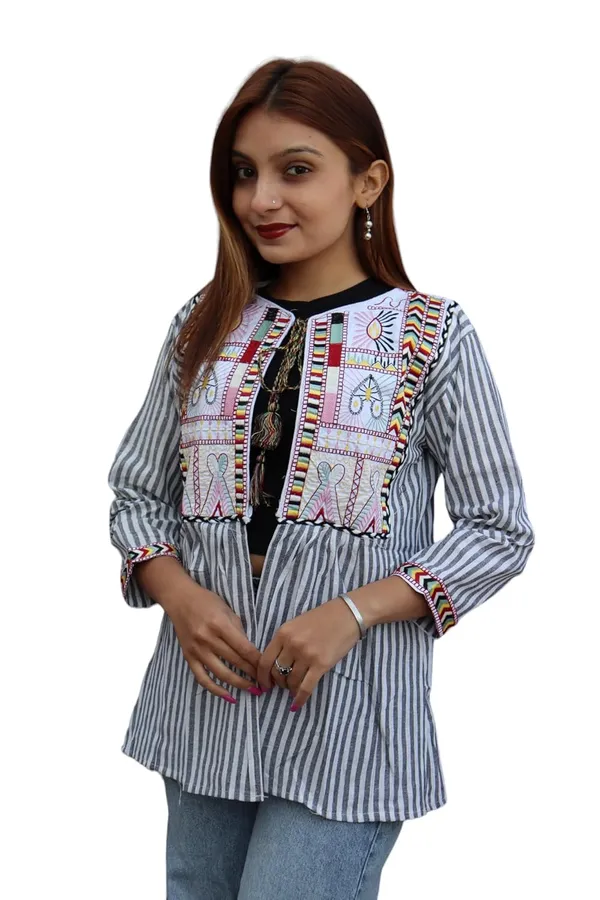 Grey_Premium_Embroiderd_Ethnic_Shrug_Or_Jacket_|_Embroidered_Cotton_Koti/_Jacket/_Waist_Coat