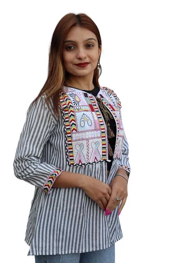Grey_Premium_Embroiderd_Ethnic_Shrug_Or_Jacket_|_Embroidered_Cotton_Koti/_Jacket/_Waist_Coat