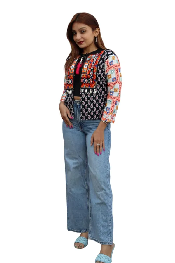 Black_&_White_Premium_Embroiderd_Ethnic_Shrug_Or_Jacket_|_Embroidered_Cotton_Koti/_Jacket/_Waist_Coat