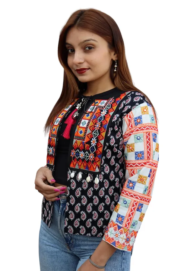 Black_&_White_Premium_Embroiderd_Ethnic_Shrug_Or_Jacket_|_Embroidered_Cotton_Koti/_Jacket/_Waist_Coat