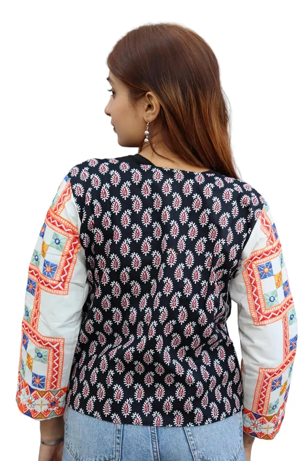 Black_&_White_Premium_Embroiderd_Ethnic_Shrug_Or_Jacket_|_Embroidered_Cotton_Koti/_Jacket/_Waist_Coat