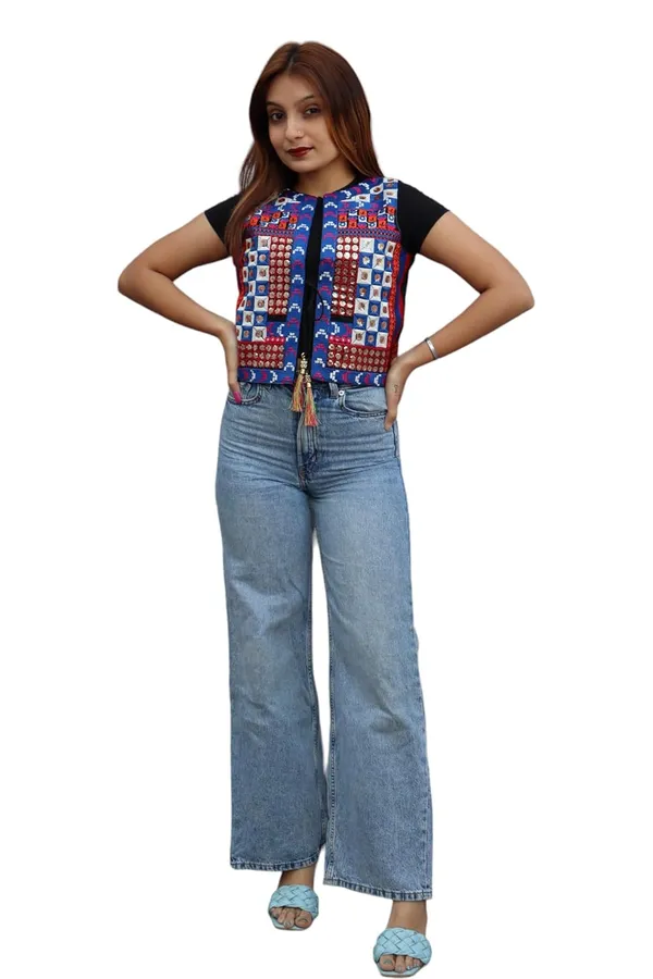 Blue_Premium_Embroiderd_Ethnic_Shrug_Or_Jacket_|_Embroidered_Cotton_Koti/_Jacket/_Waist_Coat