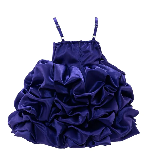 Purple_Satin_Solid_Square_Neck_Dress_For_Girls