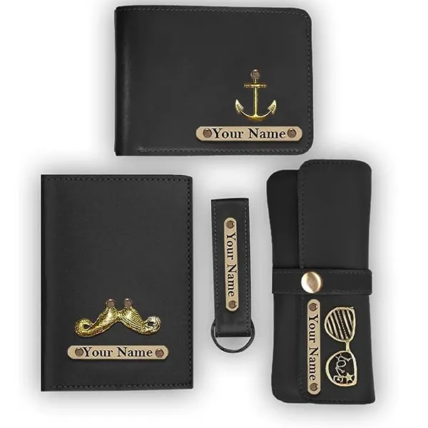 Black_Wallet_For_Men_Combo_With_Sunglass_Case,_Keychain_And_Passport_Cover_Set_Of_4_Pieces/Gifts_For_Men