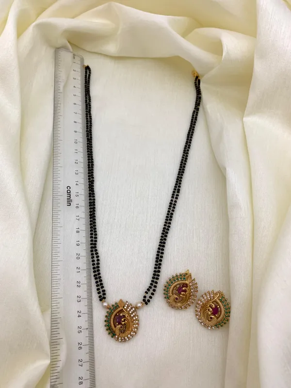 Peacock_Antique_Mangalsutra_Pendant