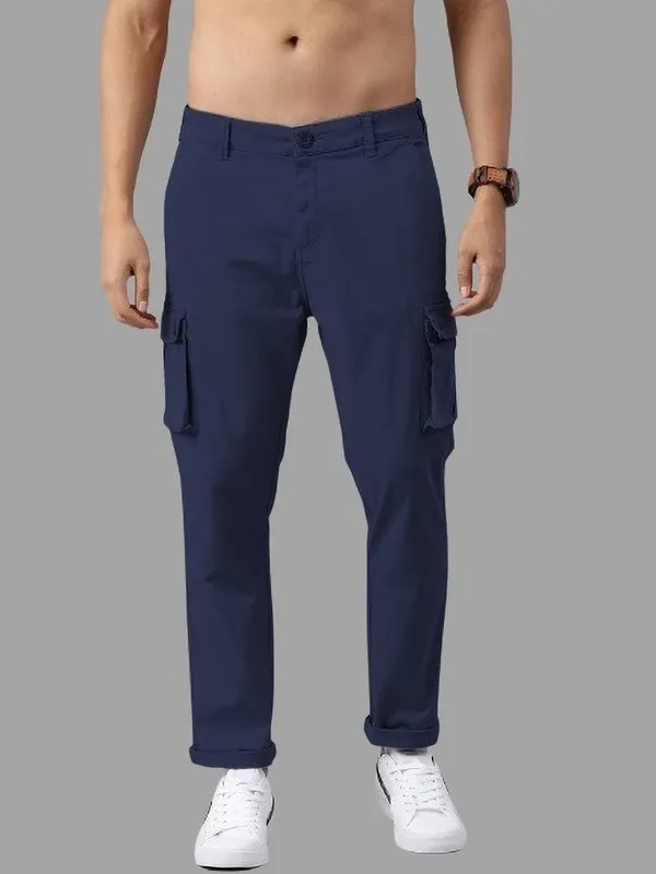 Dark_Blue_Cotton_Blend_Solid_Mens_Cargo