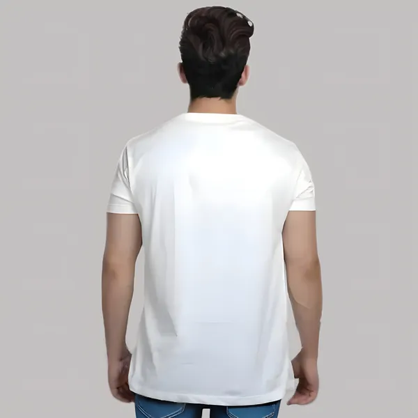 White_Skull_Printed_Half_Sleeve_Cotton_T-Shirt_For_Men