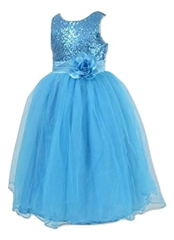 Sky_Blue_Net_Sequined_Round_Neck_Gown_For_Girls