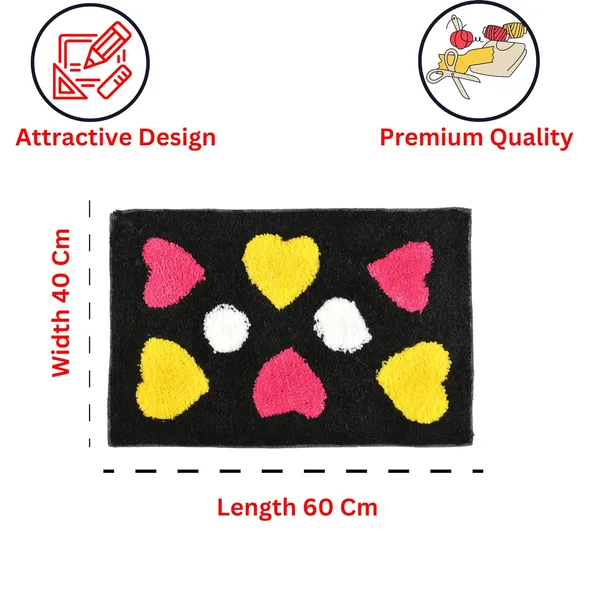 Cotton_Microfiber_Anti_Slip_Bathmat_Quick_Dry_Water_Absorbent_Mat-_40_x_60_cm,_Black