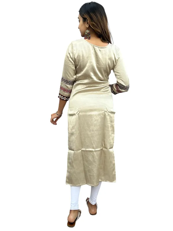 Cream_Premium_Embroiderd_Ethnic_Mashru_Silk_Ajarakh_Mirror_Kurti_For_Women