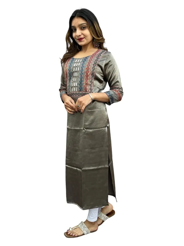 Grey_Premium_Embroiderd_Ethnic_Mashru_Silk_Ajarakh_Mirror_Kurti_For_Women