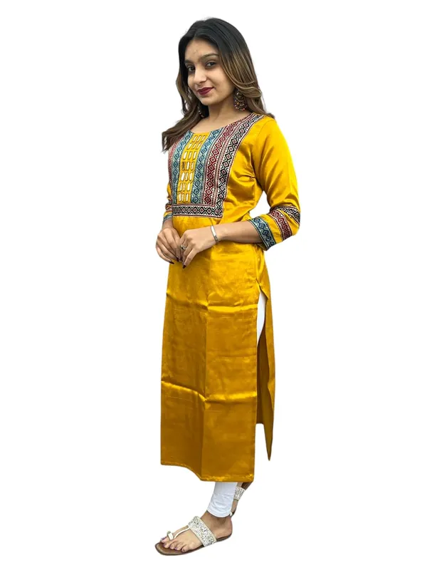 Mustard_Premium_Embroiderd_Ethnic_Mashru_Silk_Ajarakh_Mirror_Kurti_For_Women