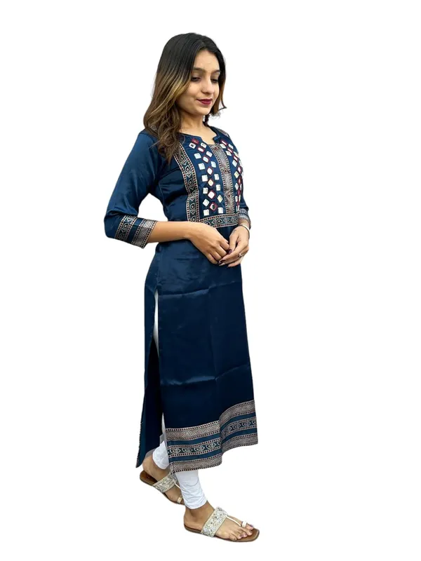 Blue_Premium_Embroiderd_Ethnic_Mashru_Silk_Ajarakh_Mirror_Kurti_Tunic_|_Outdoor_Dress_|_Long_Kurti_For_Women