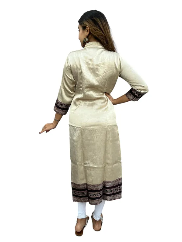 Cream_Premium_Embroiderd_Ethnic_Mashru_Silk_Ajarakh_Mirror_Kurti_Tunic_|_Outdoor_Dress_|_Long_Kurti_For_Women